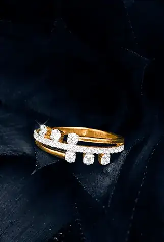 Love Rings I Heart Shaped Rings in Gold & Diamond | Kalyan Jewellers