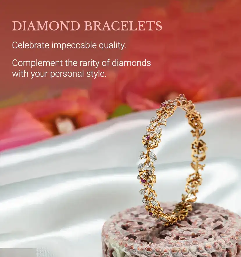 Buy Rose Gold Dual Heart Bracelet for Women Online in India