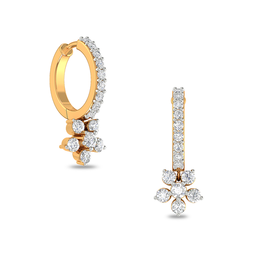 Buy Daily Wear Diamond Earrings for Her, 14 Kt Solid Gold, 0.24 Carat  Natural Diamond Studs, Perfect for Birthday Gift and Anniversary Online in  India - Etsy