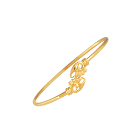 Paisley Design Yellow Gold Bracelet