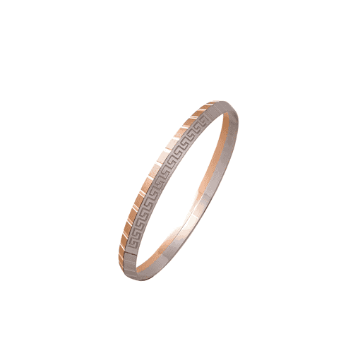 platinum and rose gold kada