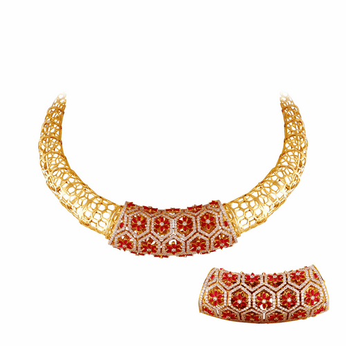 Kirtilal diamond necklace 2024 with price