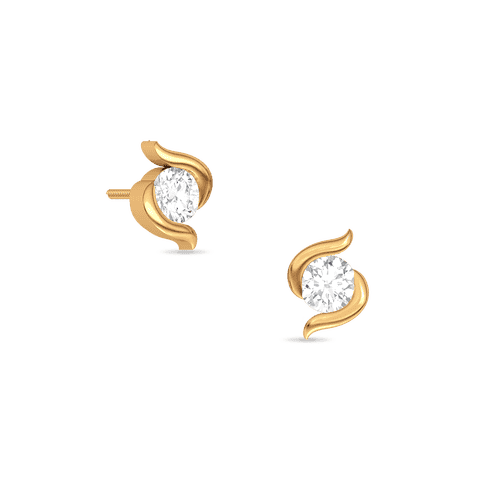 Single Diamond Yellow Gold Stud Buy 18kt Yellow Gold Diamond